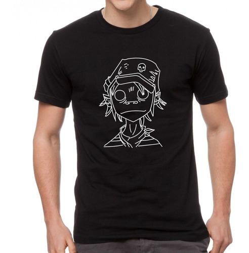 Remera Gorillaz 2-d Damon Albarn Algodón Premium