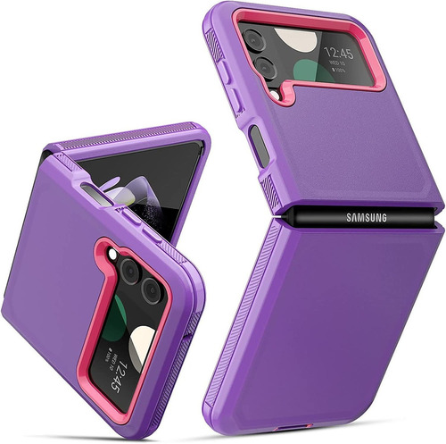 Funda Para Samsung Galaxy Z Flip 4 5g 2022 Morado