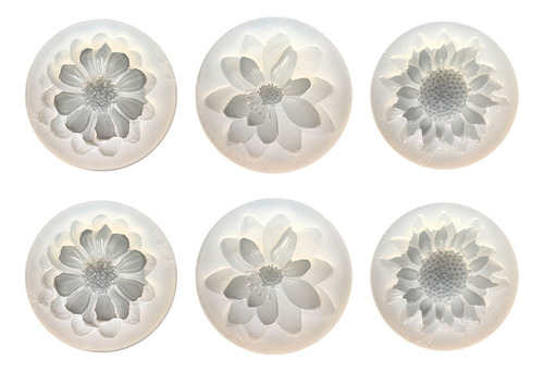 Molde De Silicona For Flores, 6 Unidades, Diseño De Margari