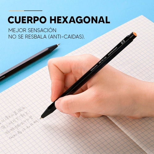 Imagen 8 de 8 de Portamina Kokuyo Sharp 0,3/0,5/0,7/0,9/1,3mm Con Repuesto