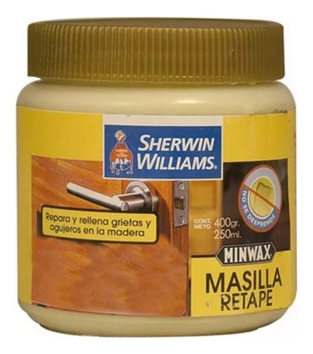 Masilla De Retape Roble 400gr /250ml Minwax Sherwin Williams
