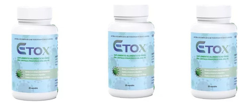  Etox Elimina Los Parásitos Intestinales 20 Caps 3pack Sfn