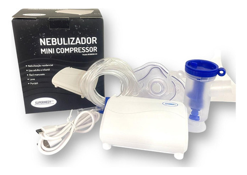 Inalador/nebulizador Mini Compressor Bivolt - Supermedy