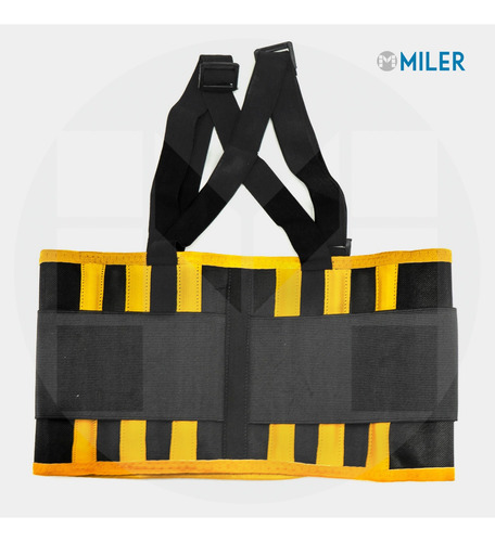 Faja Lumbar De Trabajo Reforzada 6 Ballenas Top Safe