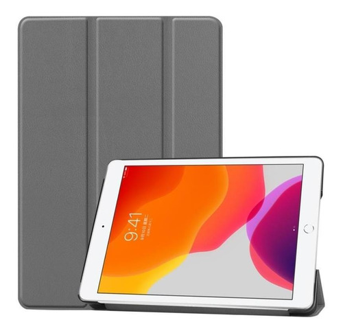 Carcasa Funda Inteligente Para iPad 10.2 Gris