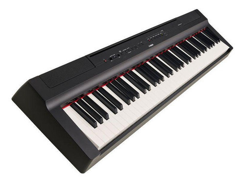 Piano digital Yamaha P121 B negro de 73 teclas con fuente P-121
