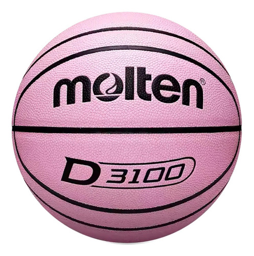 Balón Molten D3100 Piel Sintética Alta Calidad Tamaño 7 Color Rosa