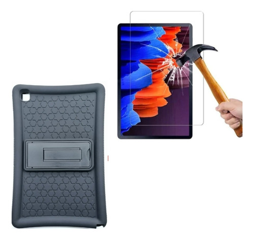 Funda Anti Caídas + Mica Vidrio Galaxy Tab A7 10.4 Sm-t500