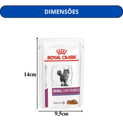 Kit 2 Unidades - Royal Canin Ração Acc Vdf Renal S/o Wet 85g