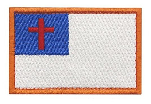 Embtao - Parche Táctico Con Bandera Cristiana, Insignia De 