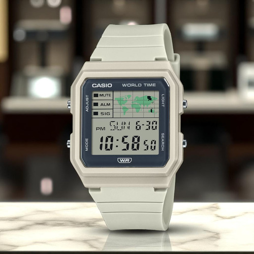 Reloj Casio Lf-30w-8acf Pop-blanco Blanco Blanco Negro