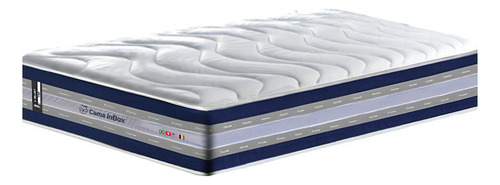 Cama inBox Select 188x88cm colchão solteiro azul