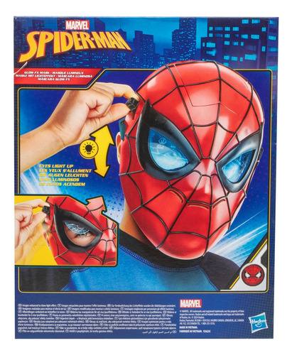 Marvel Homem-aranha Máscara Glow Fx Brinquedos Para Crianças