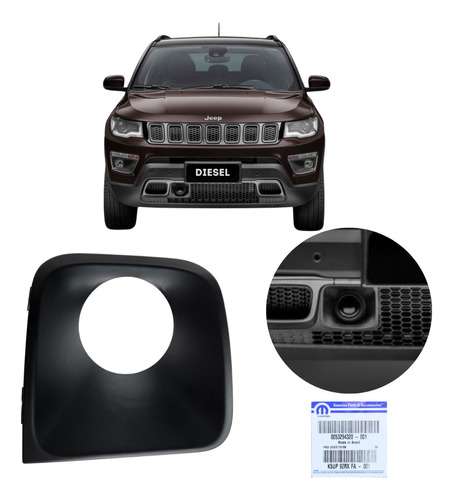 Moldura Sensor Aproximação Colisão Jeep Compass 17 A 21