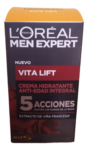 Crema Vitalift Hidratante 50 Ml Men Expert De L'oreal