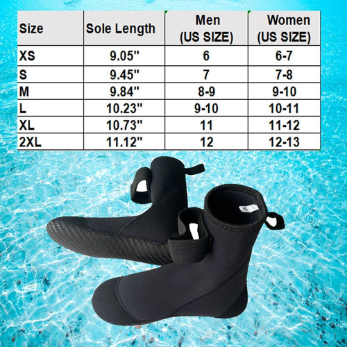Calcetines De Traje De Neopreno Myledi 5 Mm Scuba Termal Xl)