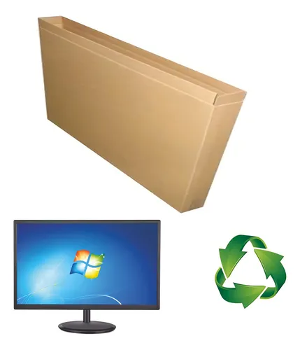 Caja de transporte de TV de cartón de 20 pulgadas, 60 x 30 x 15 pulgadas, blíster de plástico