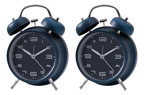 Generic, 2pcs Reloj Despertador Mecánico De Doble Campana