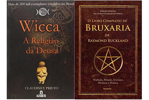 Kit 2 Livros Wicca A Religião + Livro Completo De Bruxaria, De Raymond Buckland. Editora Vida, 1ª Edição Em Português