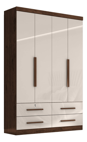 Placard Ropero 4 Puertas 4 Cajones 154cm Largo X 230 Cm Alto