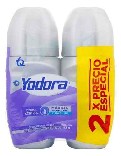 Yodora Roll Dermo Control 53g X2