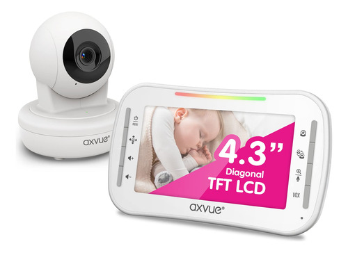 Monitor De Video Para Bebs Con Pantalla De 4.3 Pulgadas Y Cm