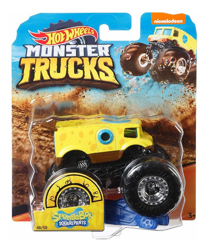 Hot Wheels Carrinho 1/64 Monster Truck Surpresa Mattel Fyj44