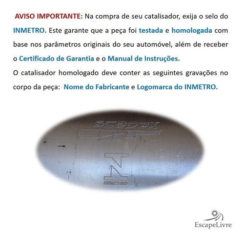 Catalisador Agile 1.4 8v - 2009 2010 2011 2012 2013 2014
