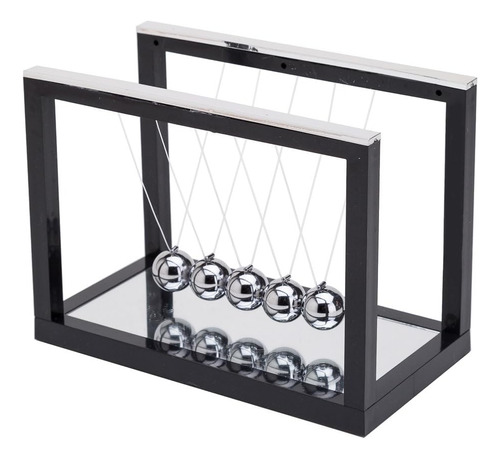 Bolas Newtons Cradle Balance De Thy Collectibles Con Espejo.