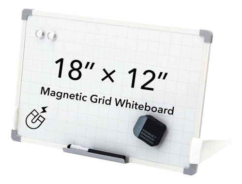 Pizarra De Rejilla De Borrado En Seco Con Soporte De 12 X 17