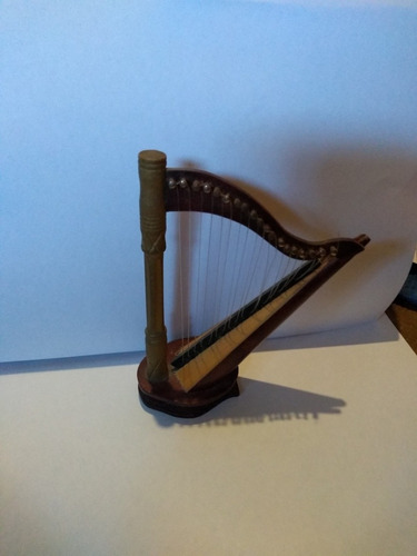Miniaturas Arpa .instrumento Musical . Casa De Muñecas