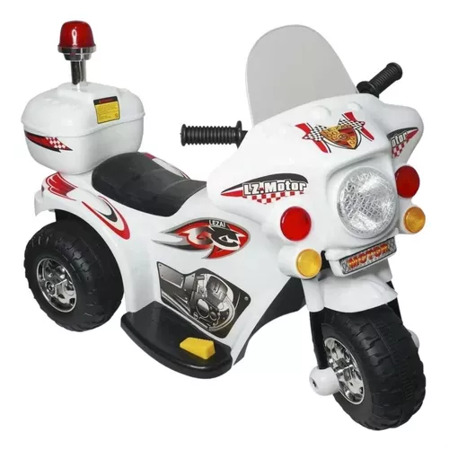 Triciclo Mini Moto Elétrica Infantil Cor Vermelha Som e Farol com Luz -  Importway