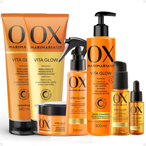 Kit Ox Mari Maria Hair Vita Glow Leave-in Menor Com 7