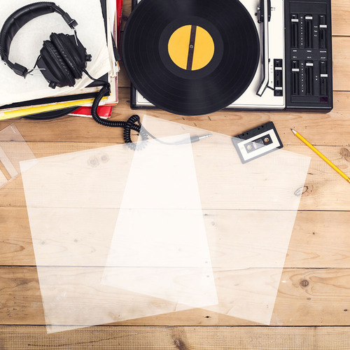 50 Unidades, Fundas Exteriores Para Discos De Vinilo Autoadh