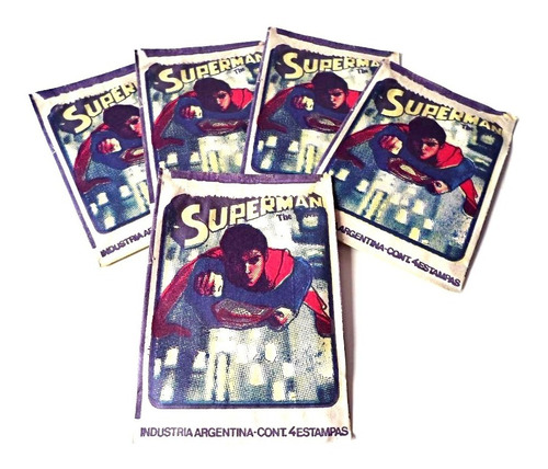 Sobres De Figuritas Cerradas Superman 1979 Nuevas 