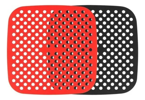 Kit 2 Forro Tapete Air Fryer Silicone Antiaderente
