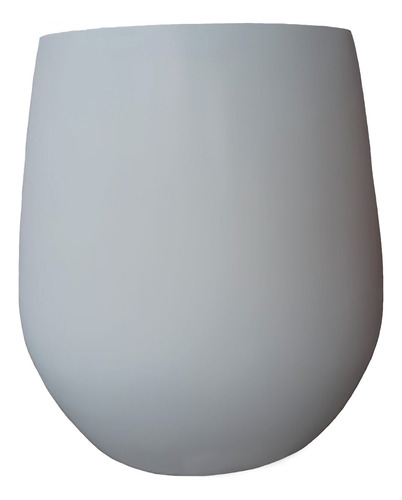 Maceta De Fibra De Vidrio Mod. Grecia Jumbo 54/65/75/47 1pz Gris Clsaro Grecia