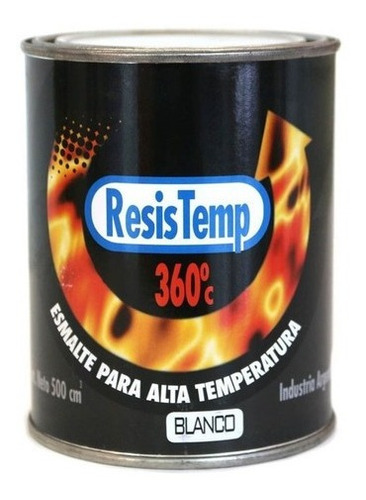 Pintura Para Alta Temperatura X 1/2 Lt.. Esmalte Sintetico