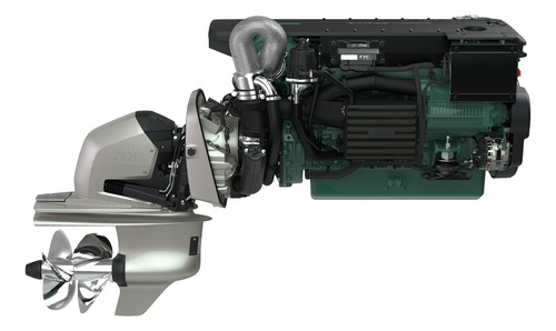 Motor Diesel Lancha Ou Barco Volvo Penta D6 440hp Com Rabeta