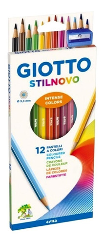 Lápiz De Madera Stilnovo 12 Colores Giotto