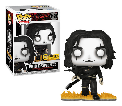 Eric Draven Glow In The Dark Funko Pop - El Cuervo Hot Topic