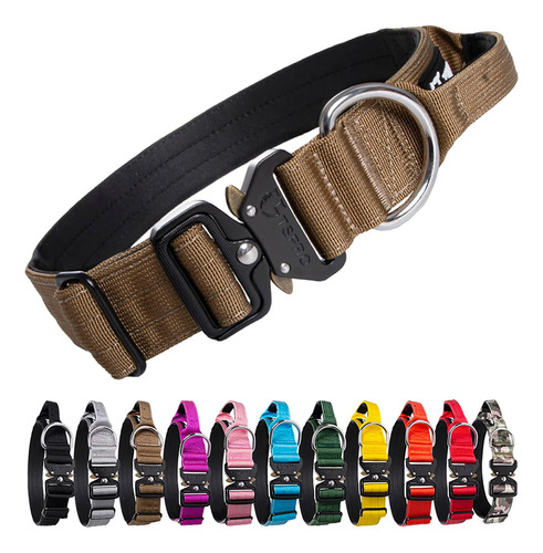 Tspro Collar De Perro Premium Con Asa Gruesa, Ajustable, Res