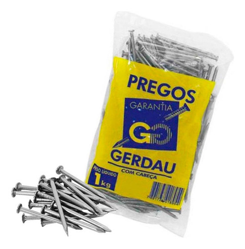 Prego 20x42 Gerdau Com Cabeça - 20 Kg