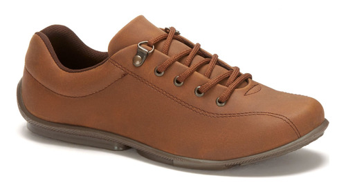 Zapato Andrea Tipo Oxford Cerrado Color Café Para Mujer