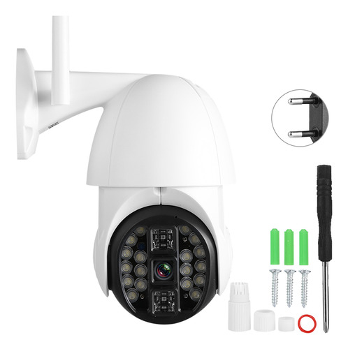 Cámara Wifi, Domo Ptz Impermeable, 20 Led, 1080p, Alta Defin