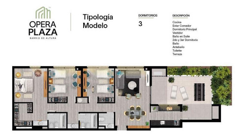 Imagen 1 de 4 de Vendo Departamento Premium En Opera Plaza Barrio En Altura, Con Financiacion Propia