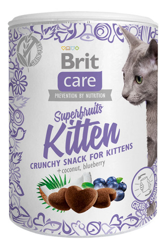 Snack Brit Care Superfruits Kitten Para Gatitos 100gr