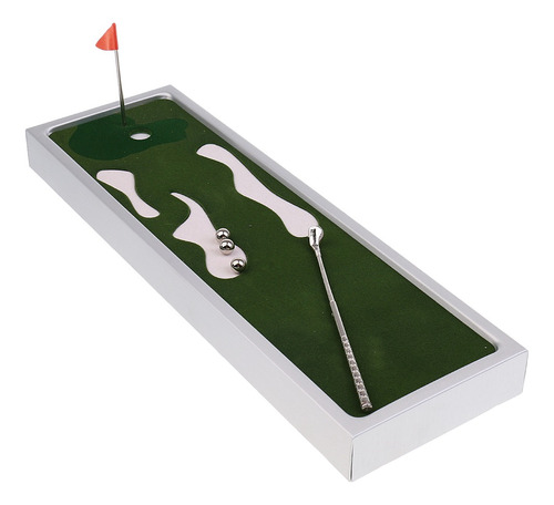 Mini Juego De Mesa De Novedad De Golf Putting Verde Con