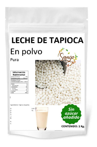 1 Kg De Leche De Tapioca En Polvo, Vegana Y Sin Azucar