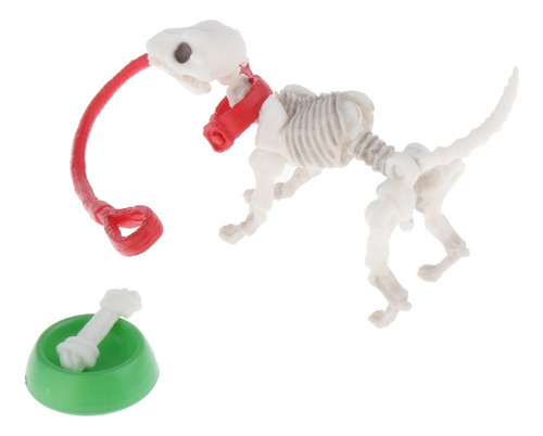 A Casa De Muñecas Miniatura Perro Esqueleto Mini Figuras De